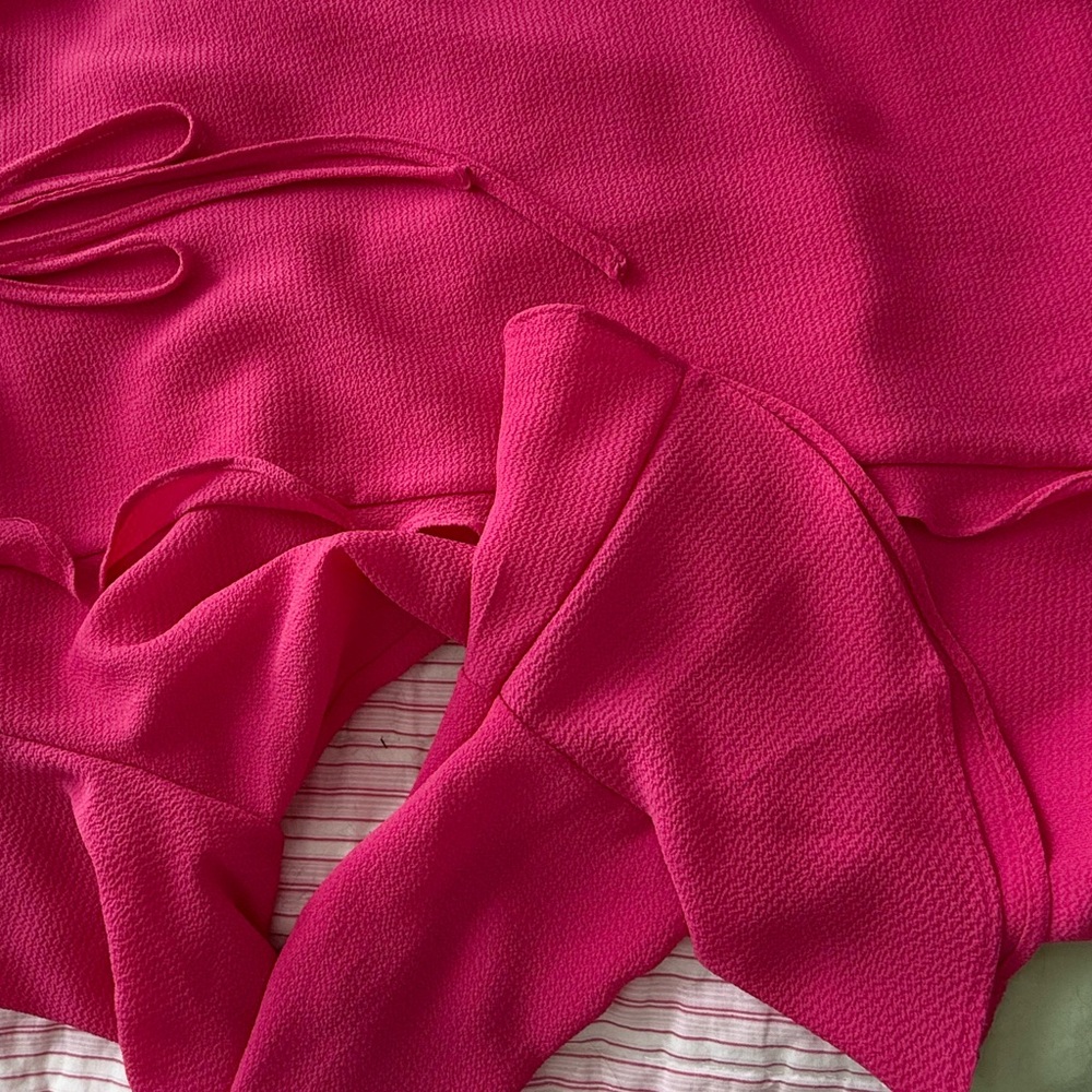 CeCe Fuchsia Ruffle Trim Top - Picture 11 of 11